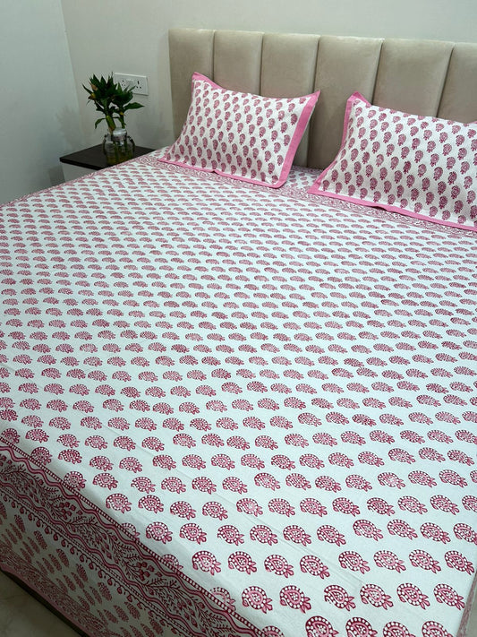 hand block printed bedsheet