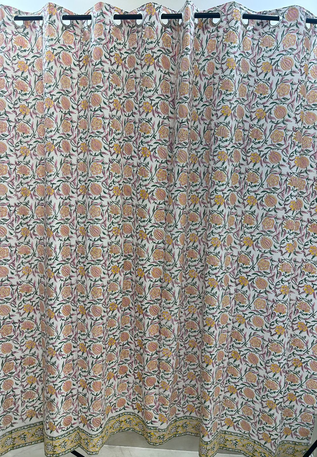 Cotton Curtains 9ft Set(2pcs)