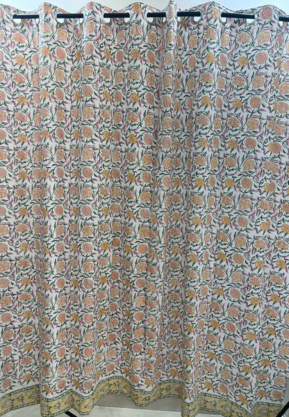 Cotton Curtains 9ft Set(2pcs)