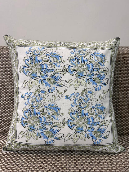 hand block printed cushion covers