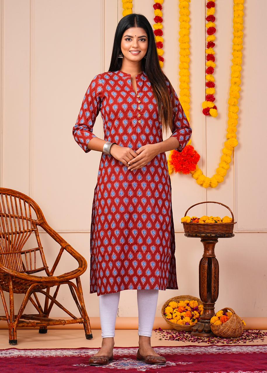 Cotton Printed Kurti