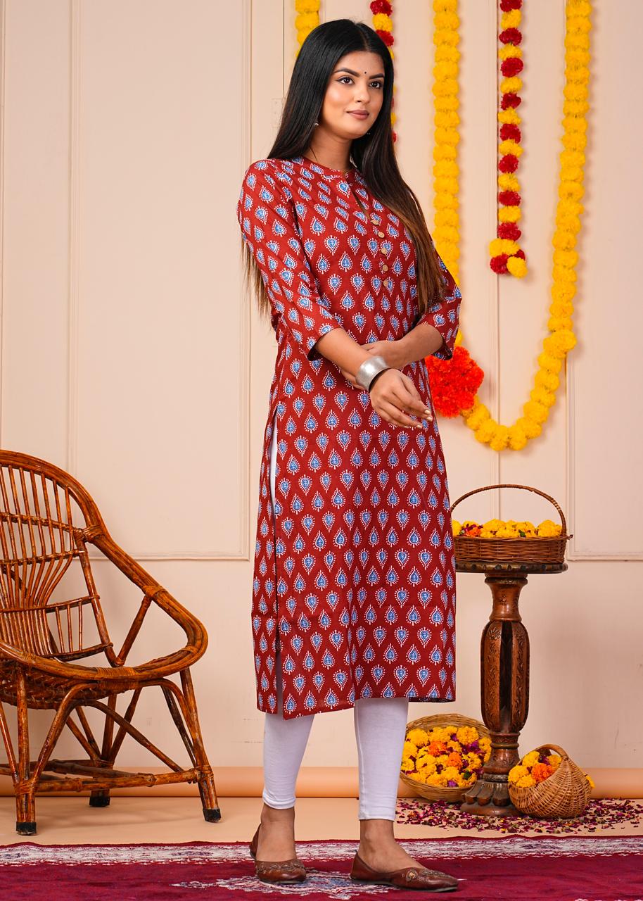 Cotton Printed Kurti