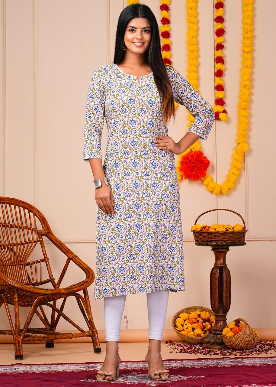 Cotton Printed Kurti