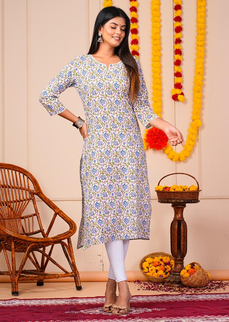 Cotton Printed Kurti