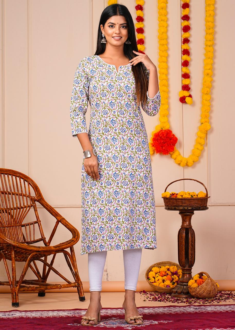 Cotton Printed Kurti