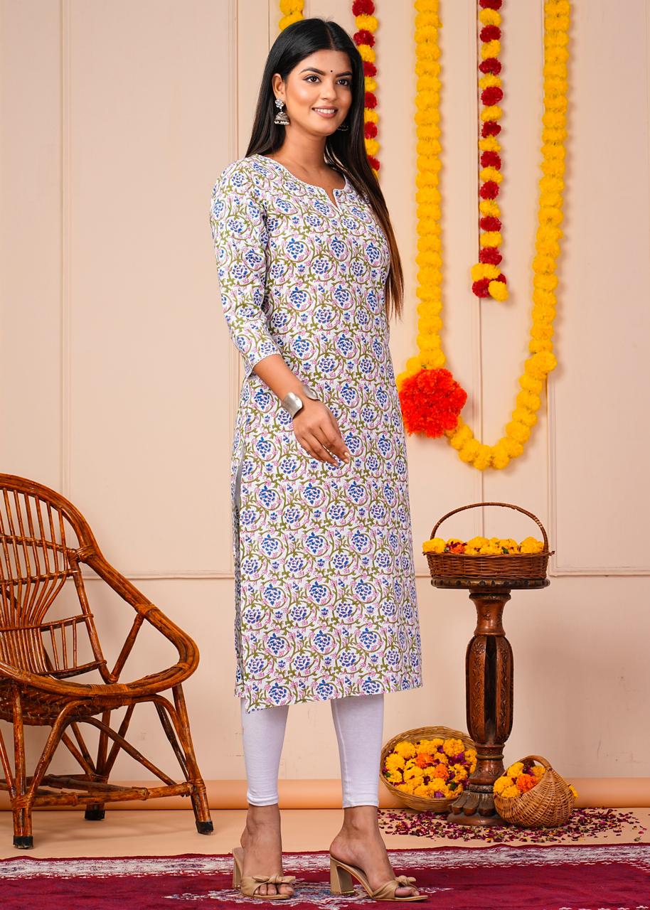 Cotton Printed Kurti