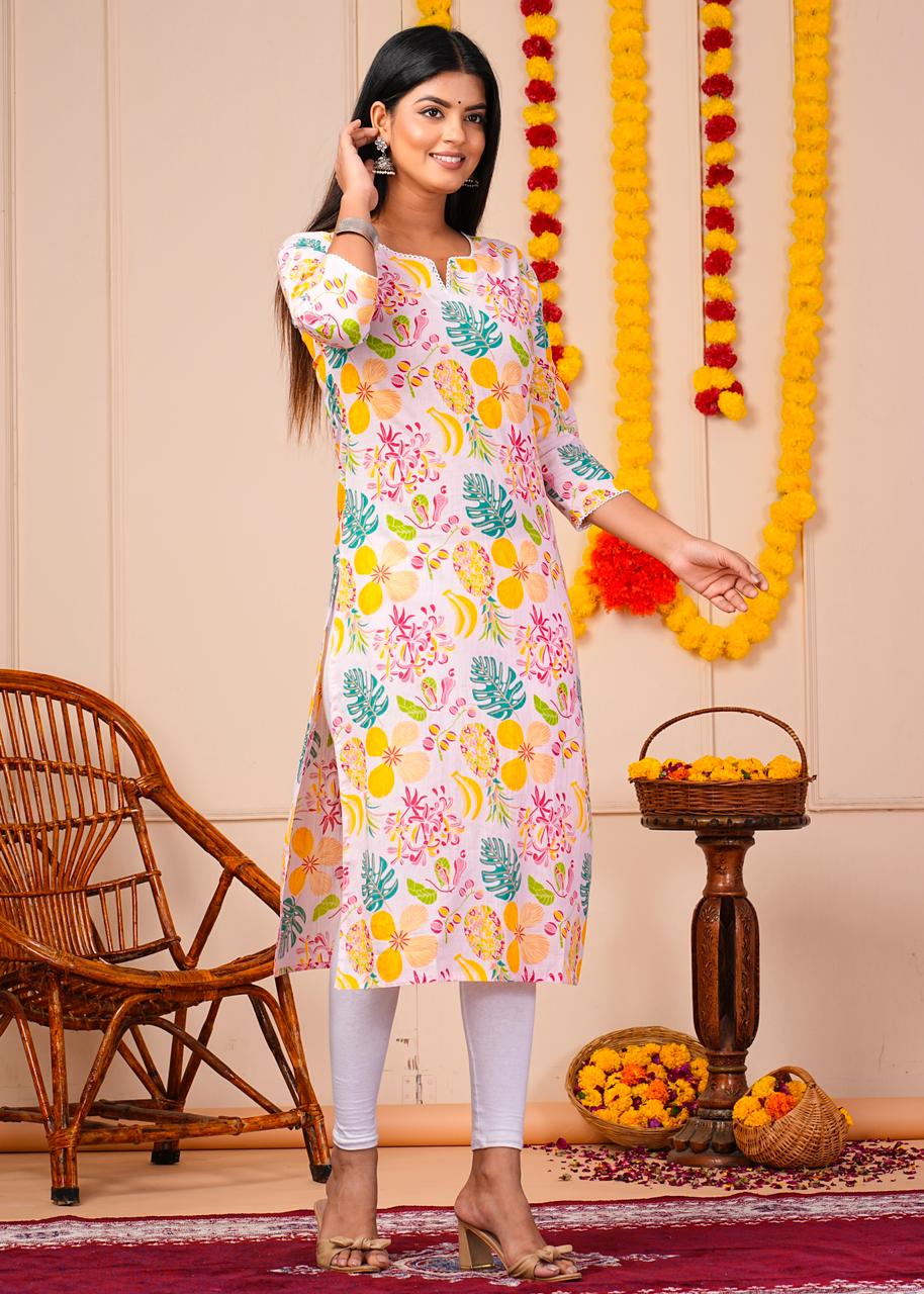 Cotton Printed Kurti