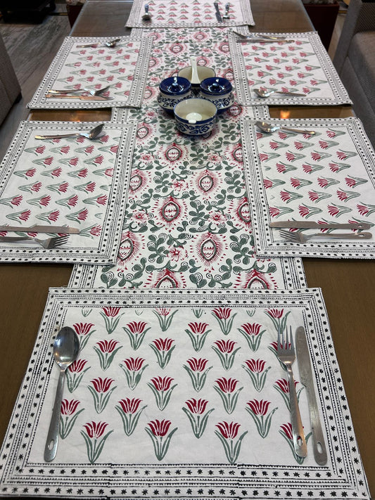 Dining Mats Set with Table Runner