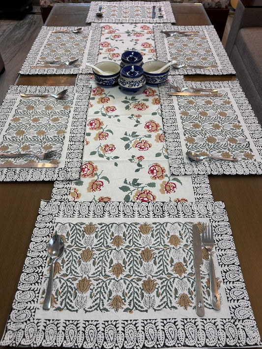 Dining Mats Set with Table Runner
