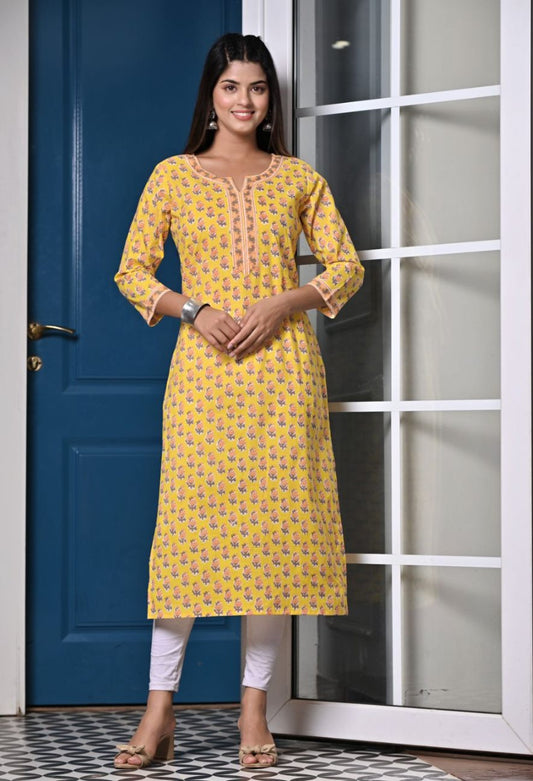 Cotton Printed Kurti