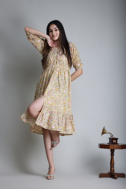 cotton printed top / dress