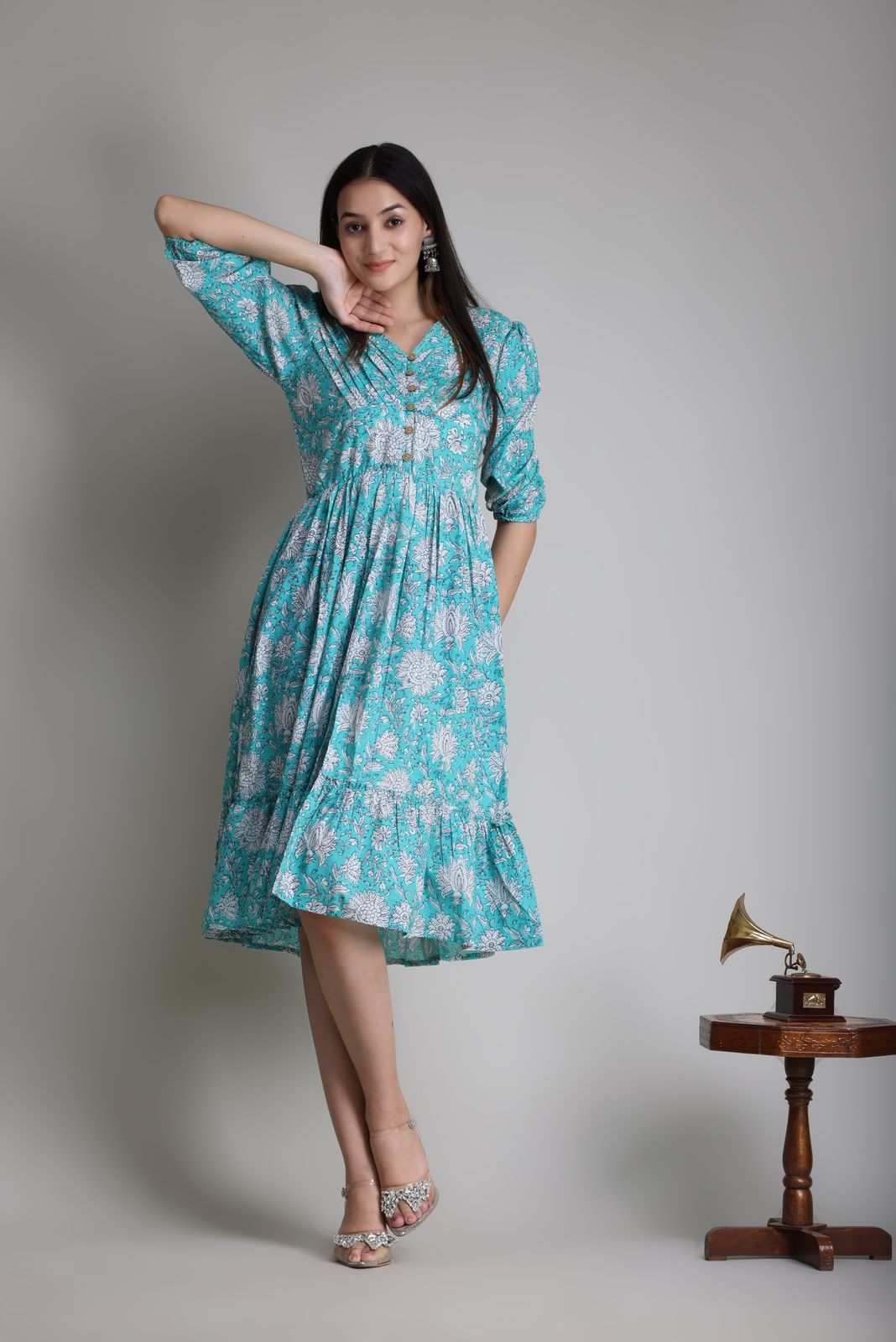 cotton printed top / dress