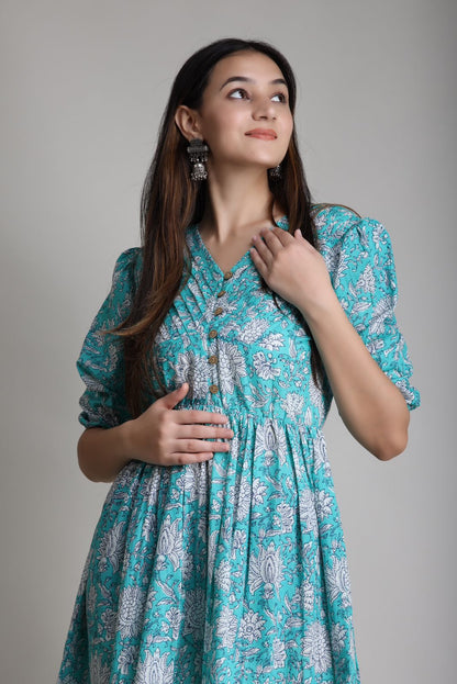 cotton printed top / dress