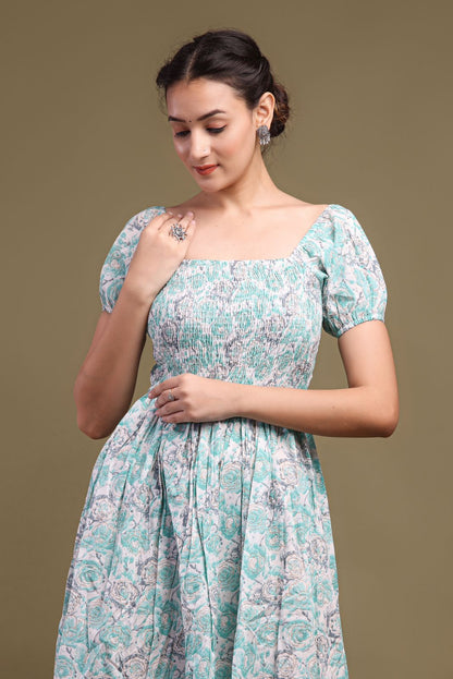 cotton printed top / dress