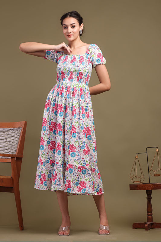 cotton printed top / dress