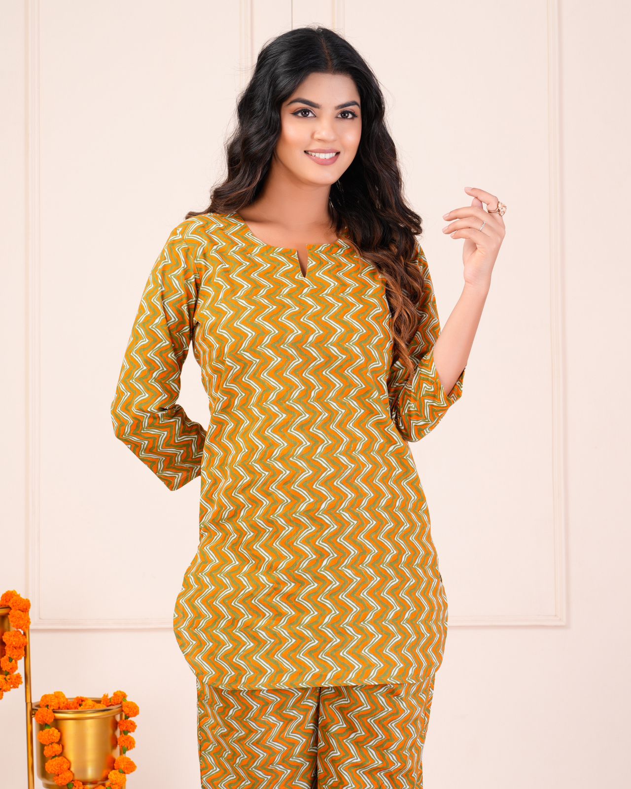 cotton printed night suit set