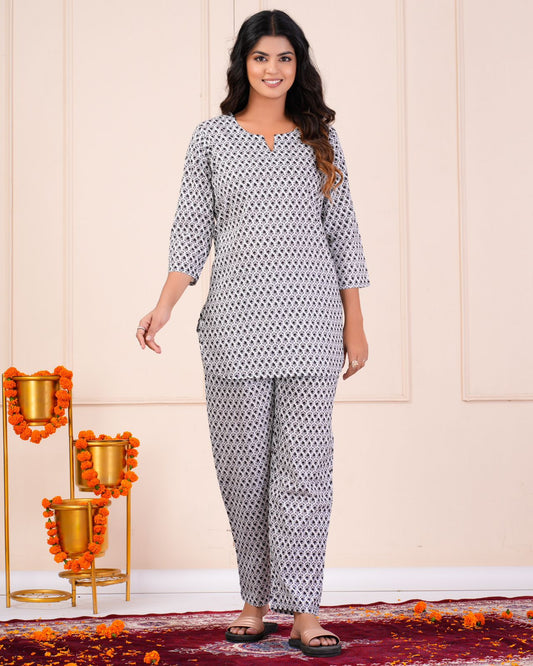 Ladies Printed Cotton Night Suits at Rs 949/piece, Night Suits in Jaipur