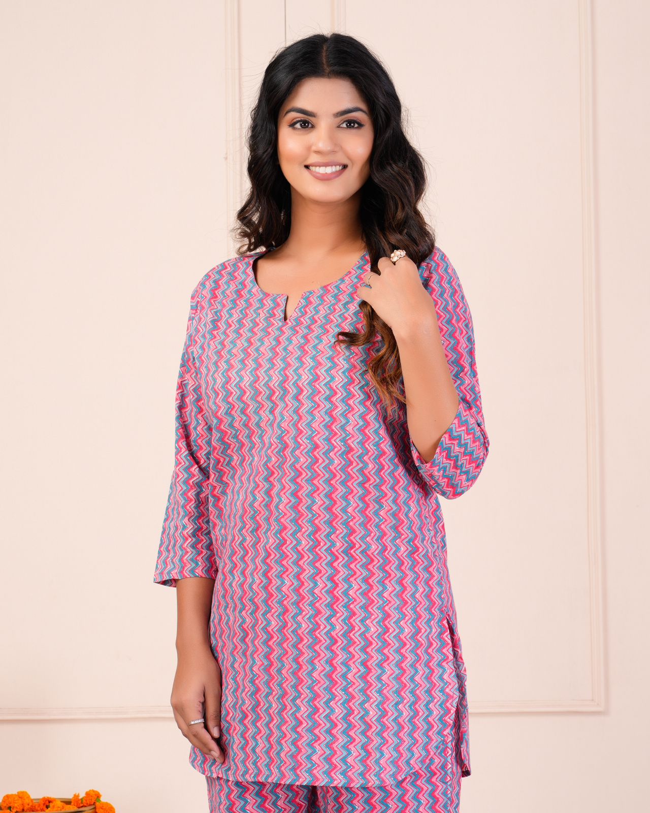 cotton printed night suit set