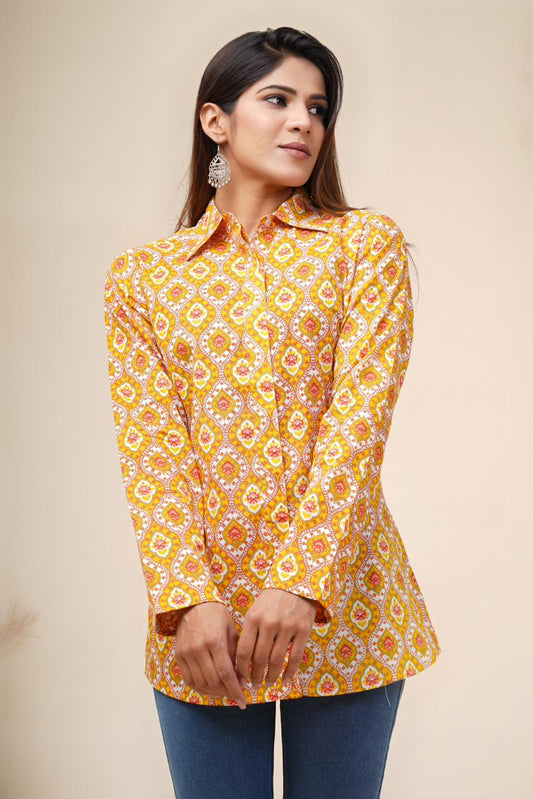 cotton printed top / dress