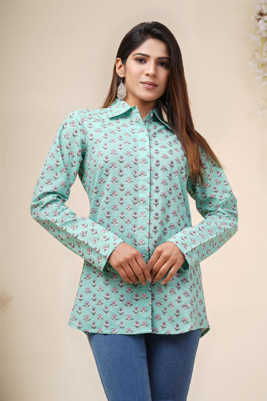cotton printed top / dress