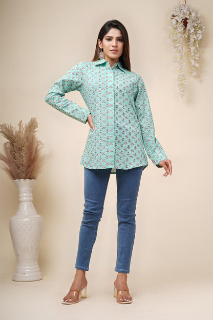 cotton printed top / dress