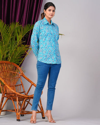 women printed shirt