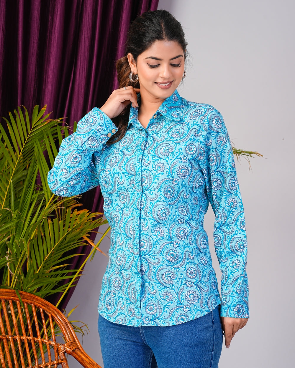 women printed shirt