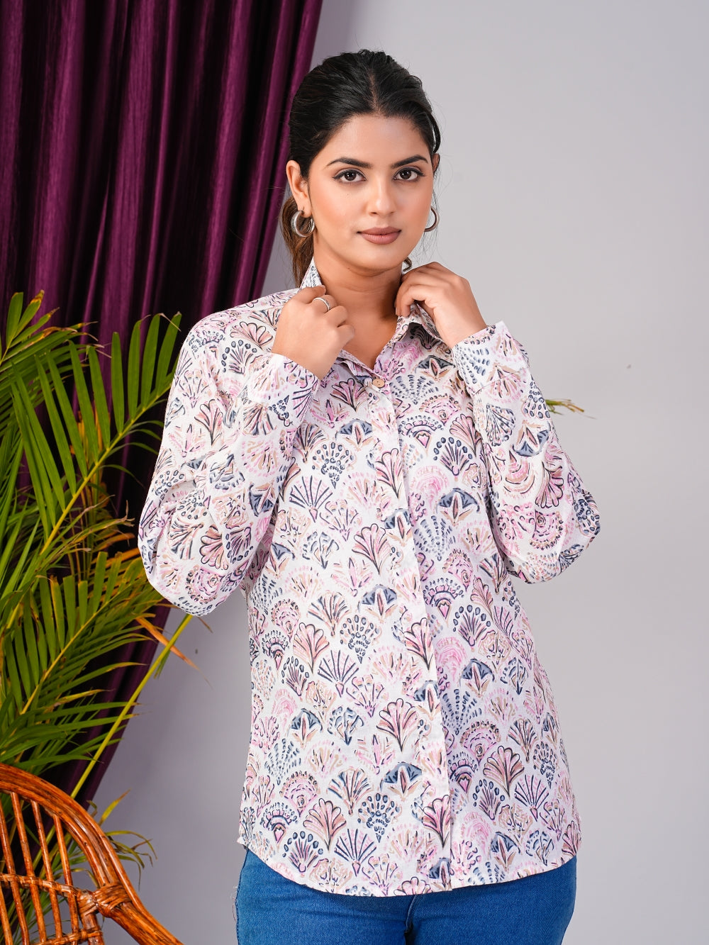 women printed shirt