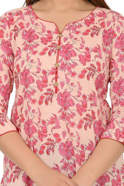 cotton printed top / dress
