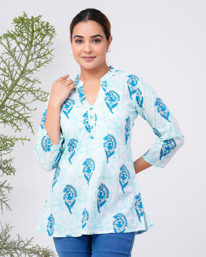 cotton printed top / dress