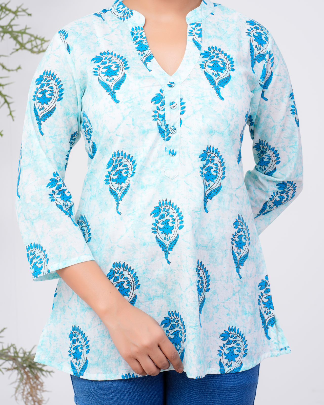 cotton printed top / dress