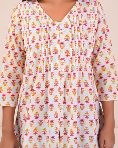 cotton printed top / dress