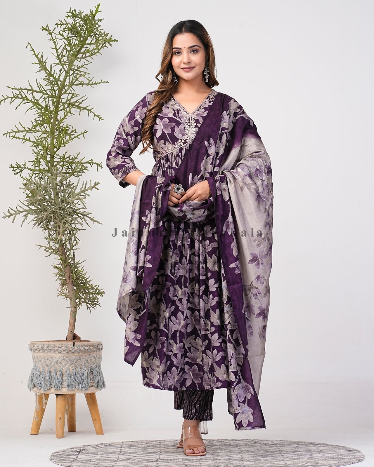 muslin silk suit