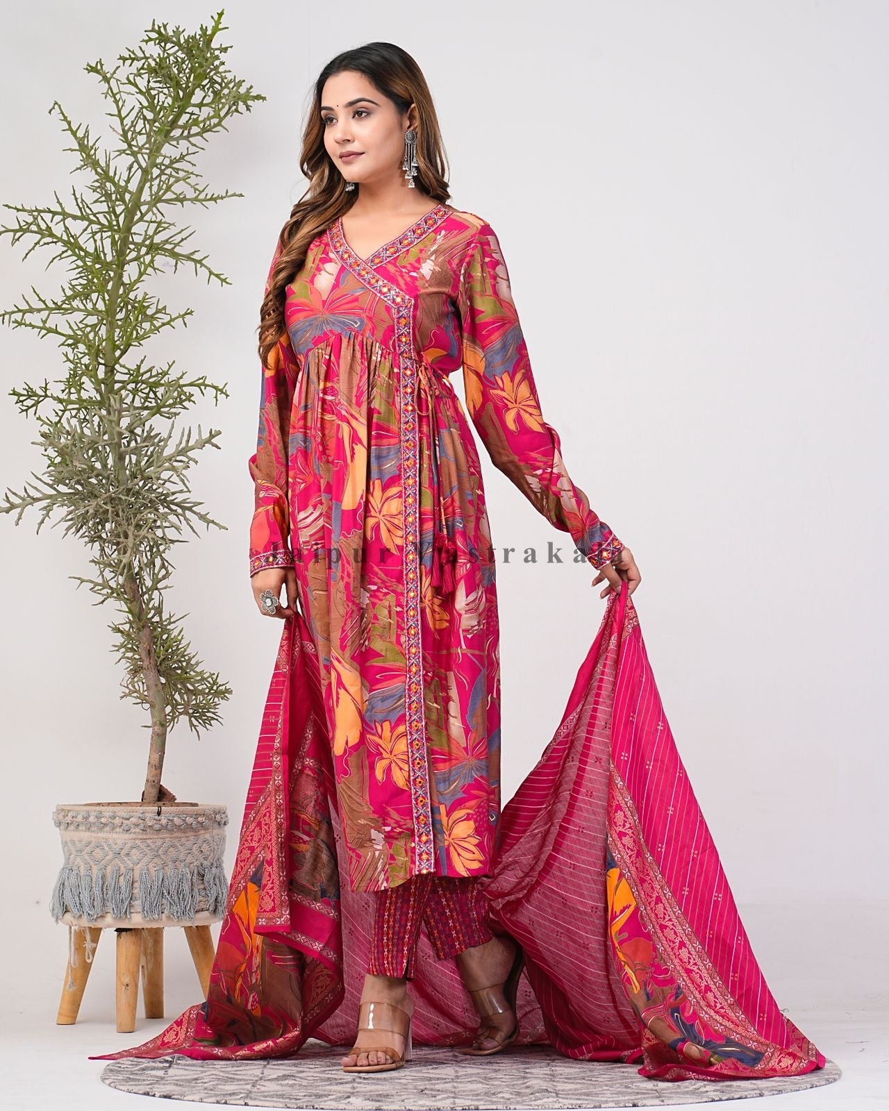 muslin silk suit