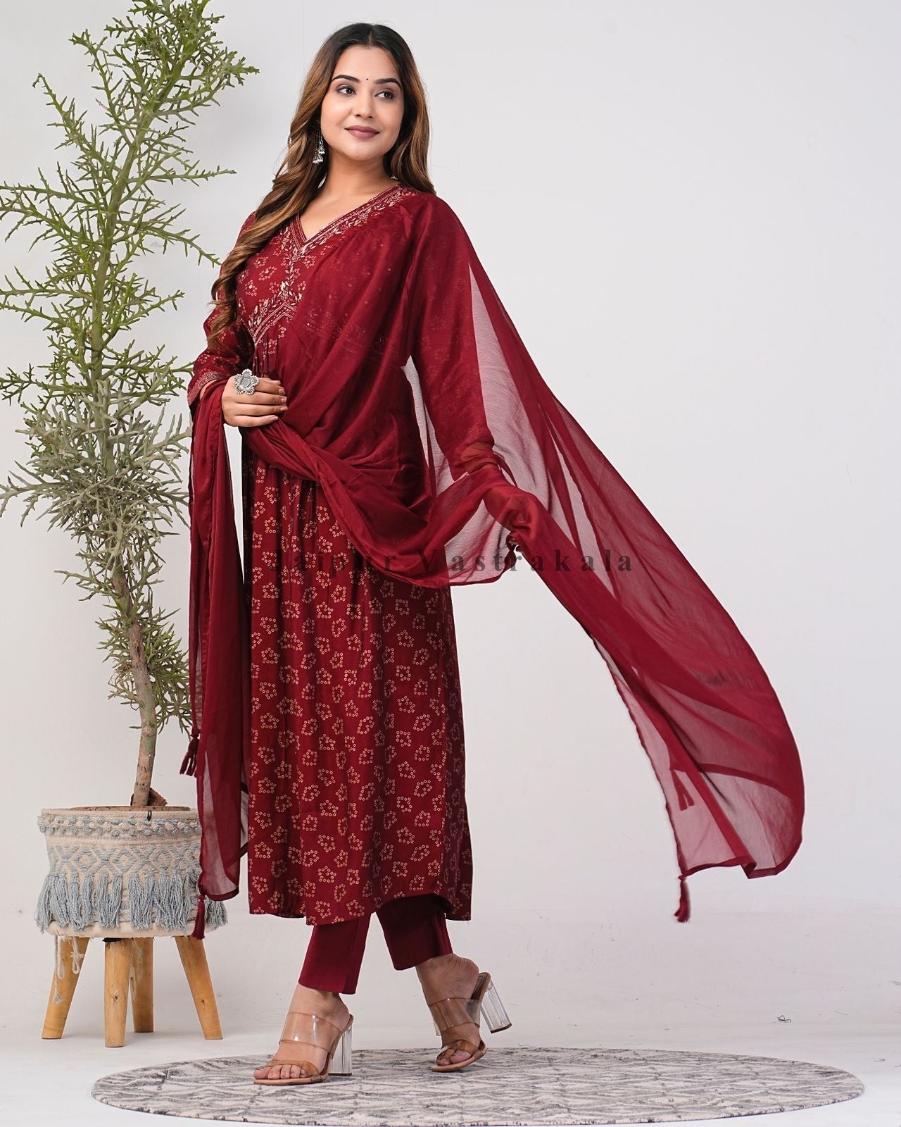 muslin silk suit