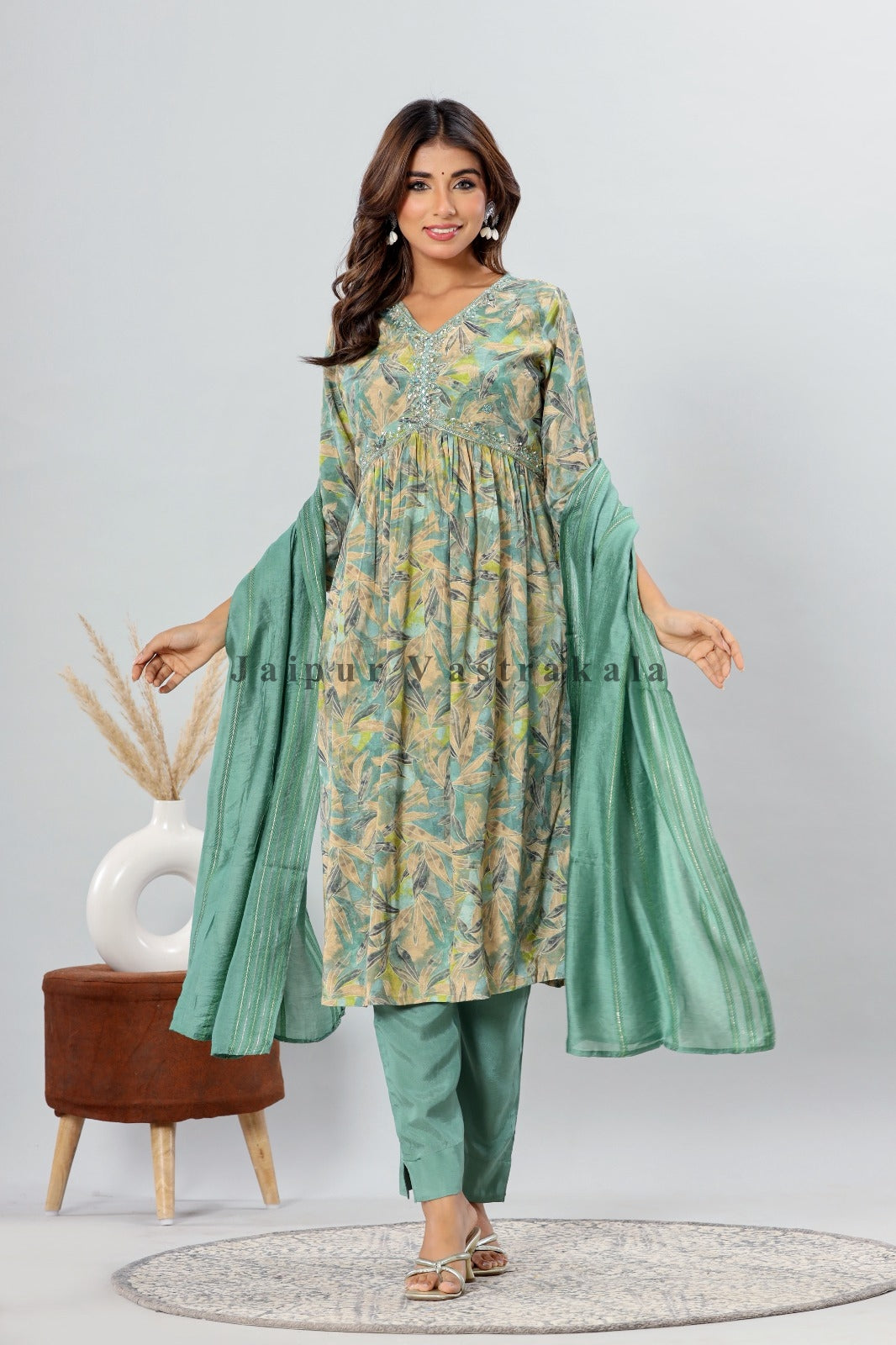 muslin silk suit