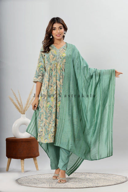 muslin silk suit