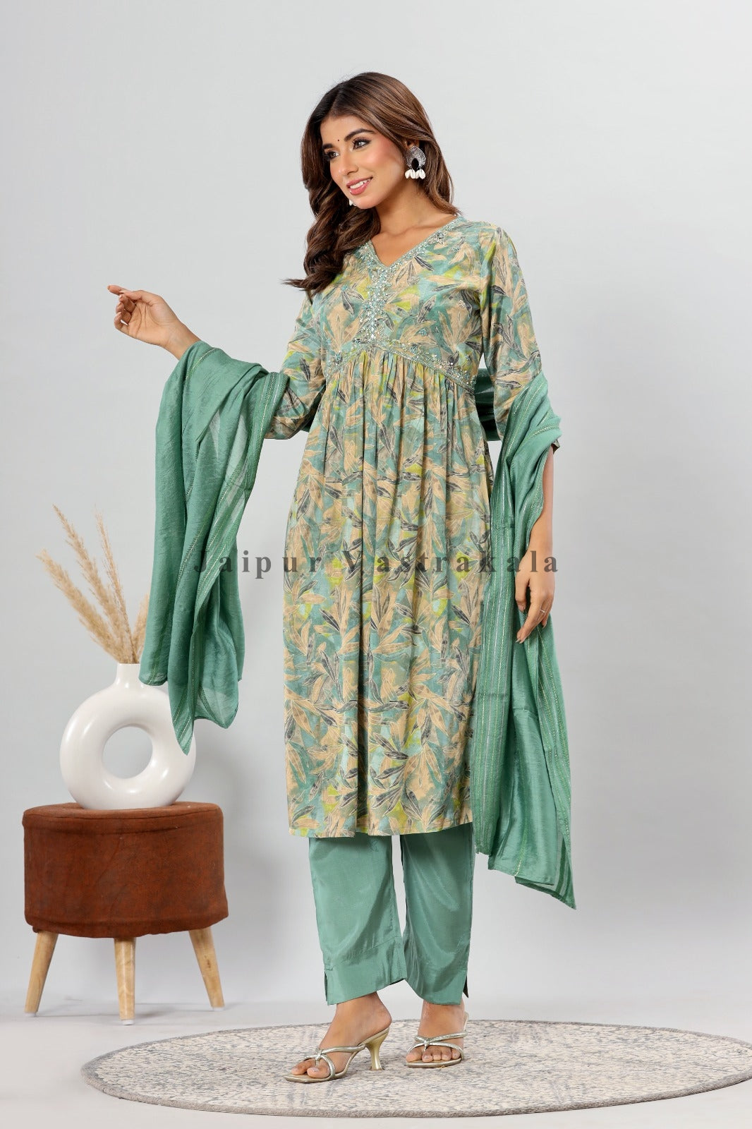 muslin silk suit